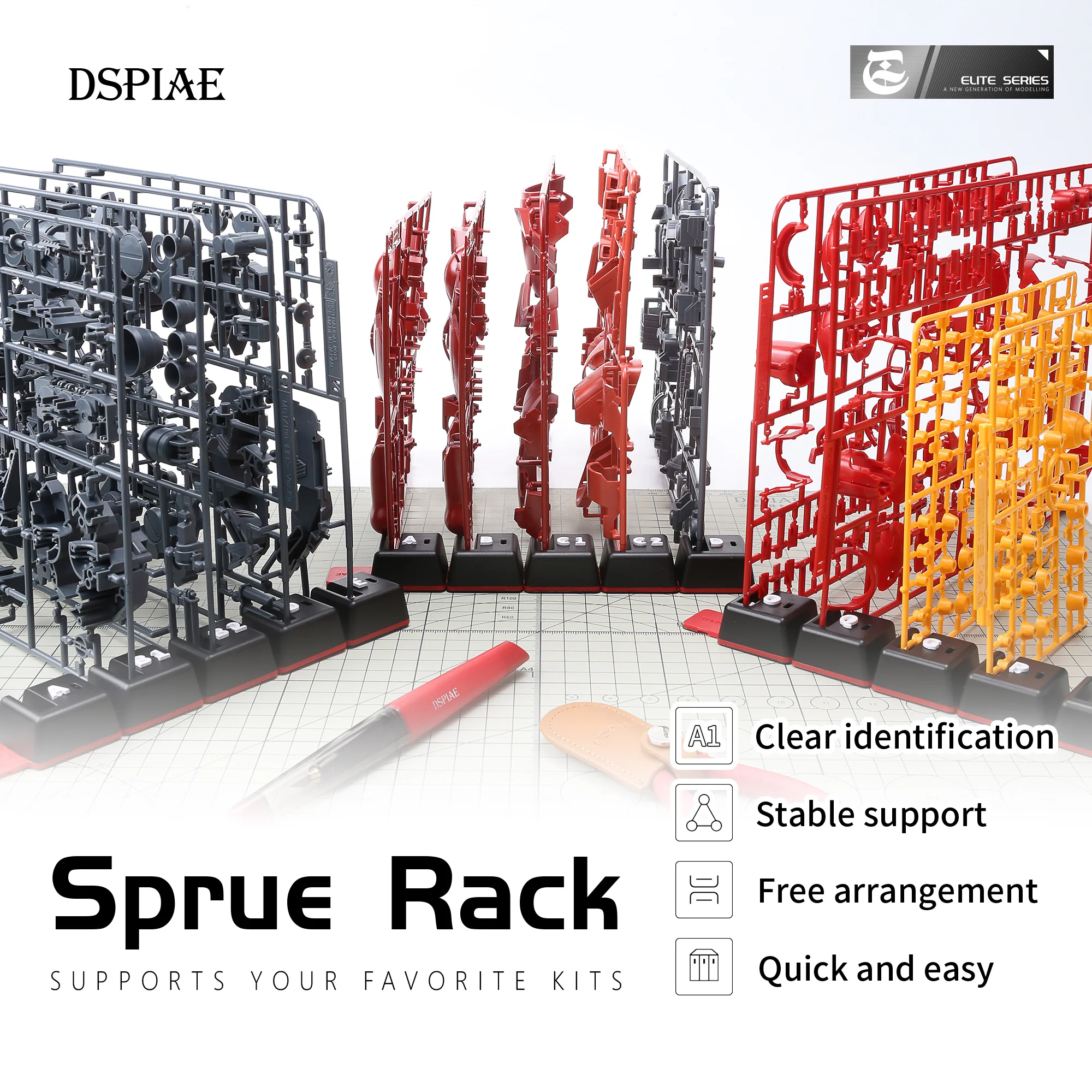 Model Kit Runner Organizer - DSPIAE PT‑SR Sprue Rack Stand Spare