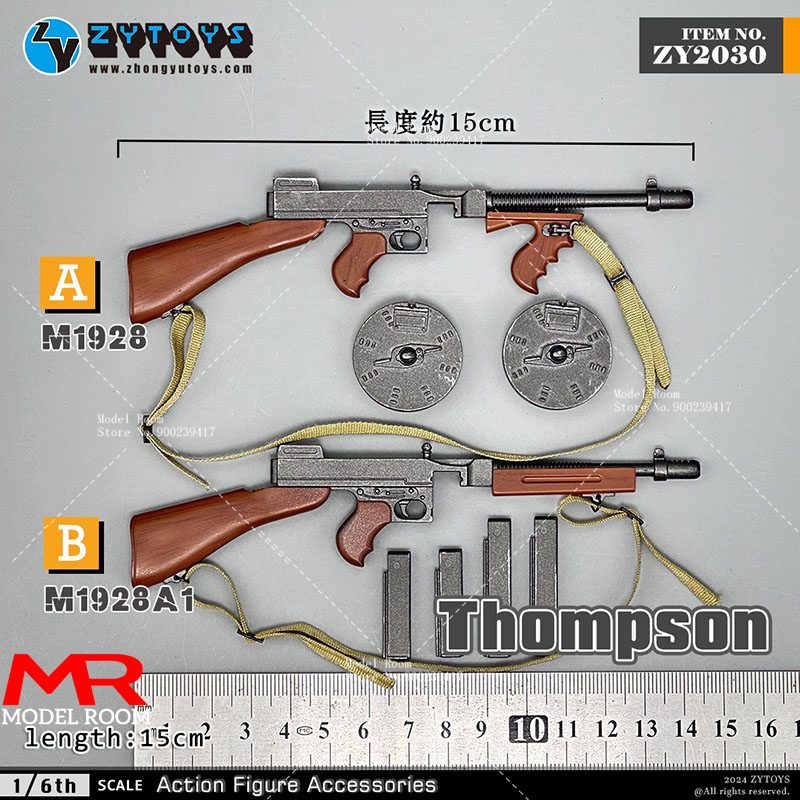 Model Kit Zza - ZYTOYS ZY2030 1/6 Scale M1928 Thompson
