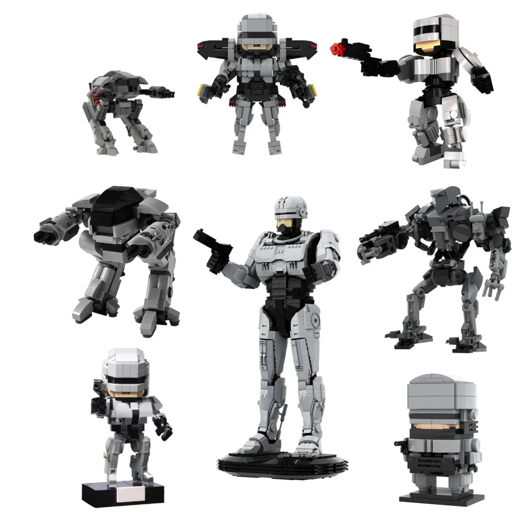 Model Kit Robocop - MOC Movie MechWarrior RoboCopeds Series Building