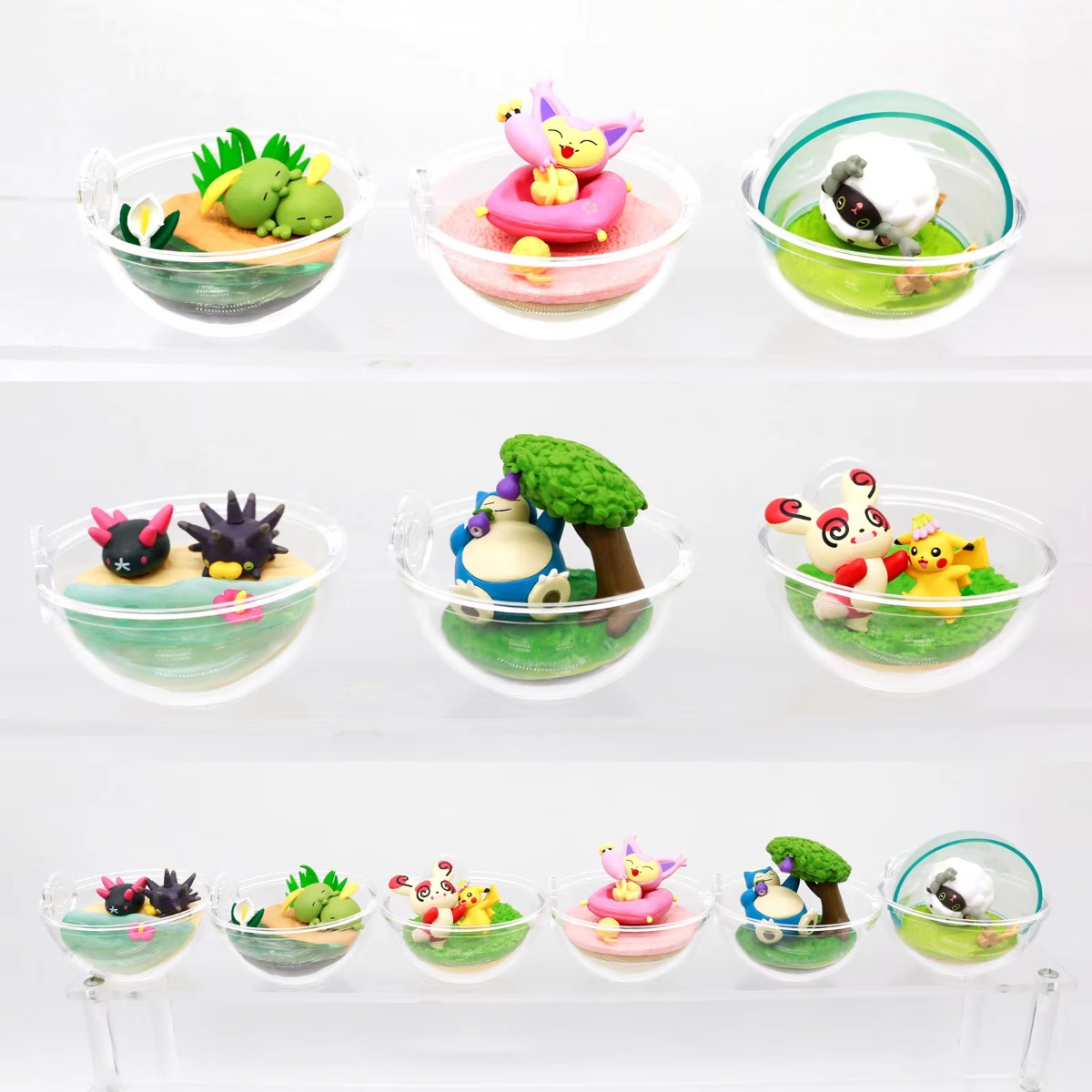 Model Kit Pokemon - Pokemon Terrarium Happy Play Miniature Scene