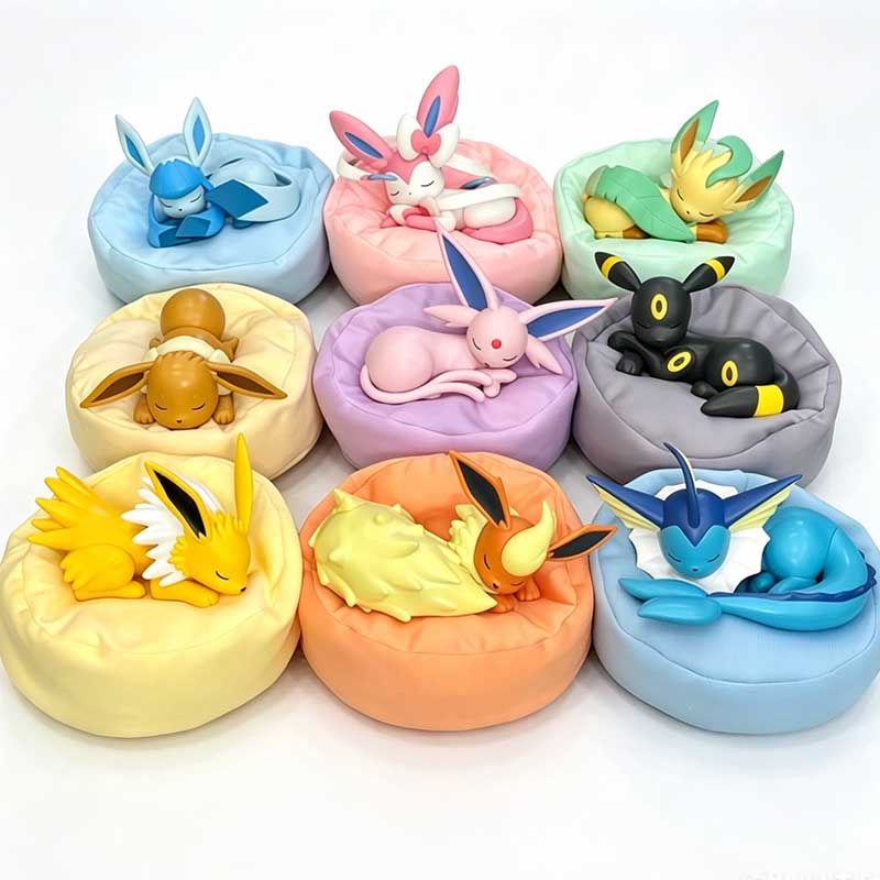 9pcs Anime Pokémon Eevee Figur - Model Kit Pokemon ulasan dan harga