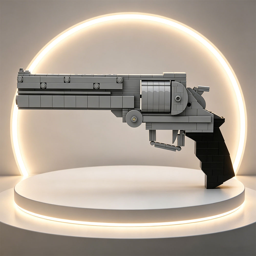 MOC Building Blocks Small Part - Model Kit Revolver ulasan dan harga