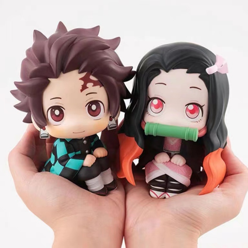 Kawaii Anime Demon Slayer Figu - Model Kit Nezuko ulasan dan harga