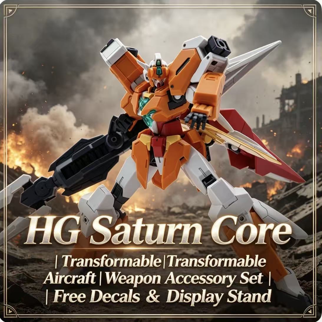 024A HG 1/144 Saturn Core Warr - Model Kit Barbatos ulasan dan harga