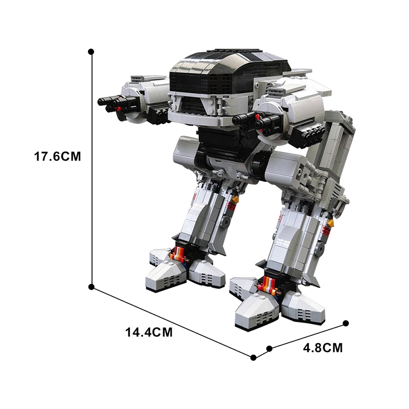 Gobricks UCS Scale ED-209 Robo - Model Kit Robocop ulasan dan harga