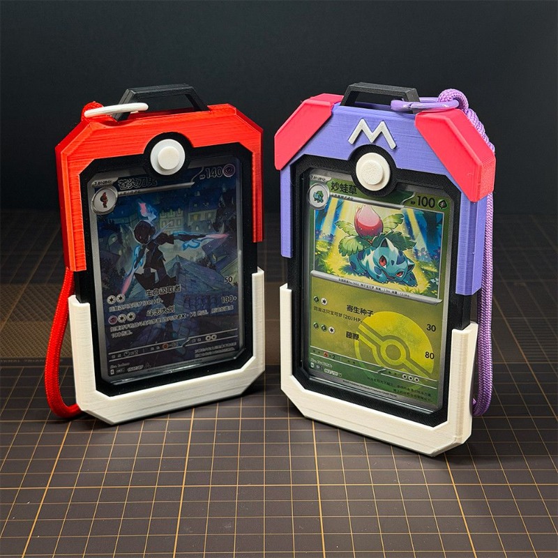 Poke Ball Vertical Card Holder - Model Kit Pokemon ulasan dan harga