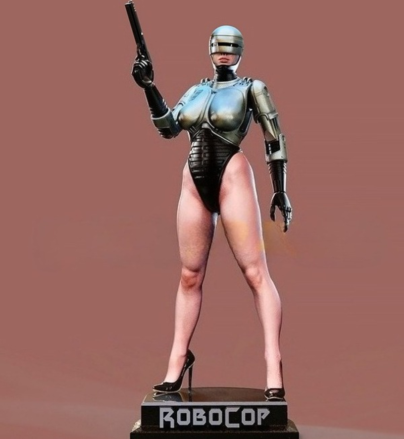 1/24 Scale Die-Cast Resin Figu - Model Kit Robocop ulasan dan harga