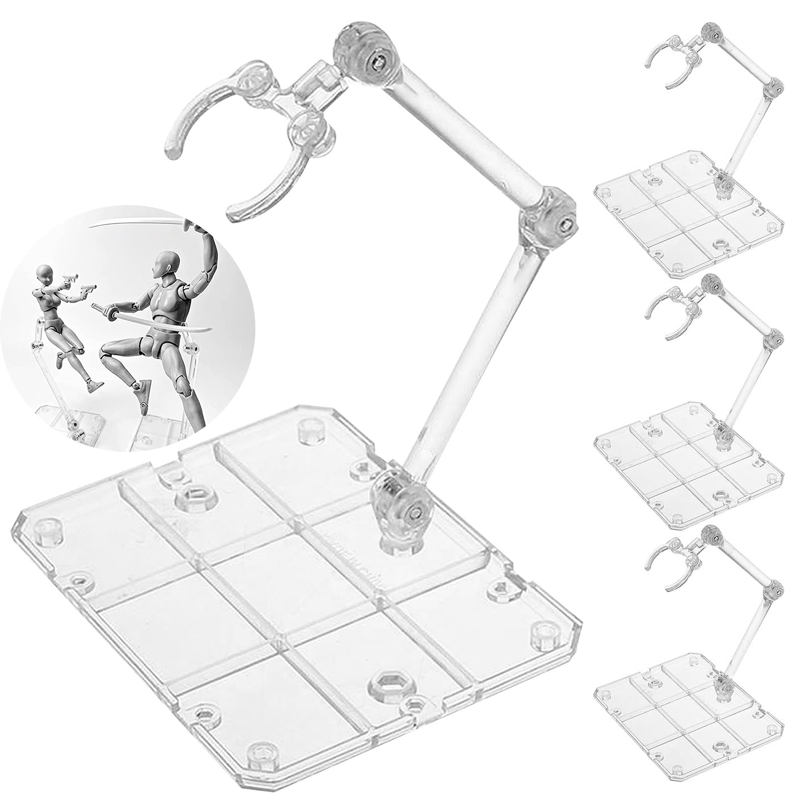 Clear Action Figure Stand,Asse - Model Kit Hg ulasan dan harga