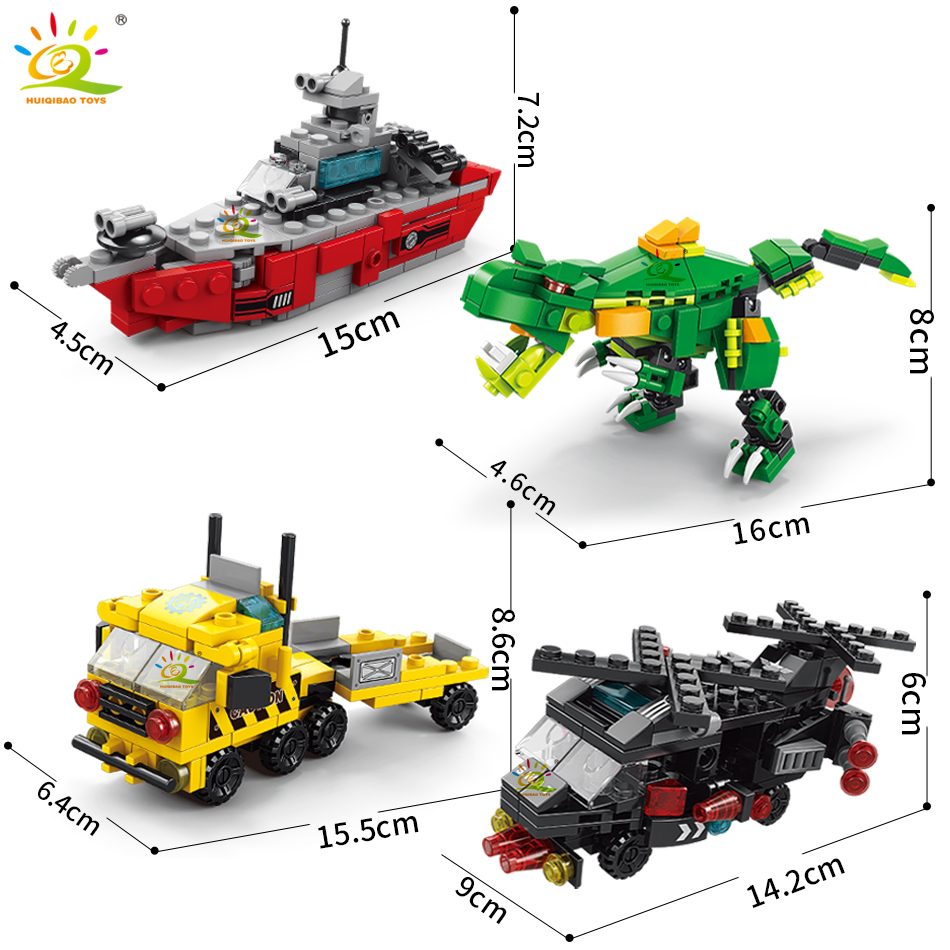 HUIQIBAO 6IN1 City Engineering - Model Kit Zhao Yun ulasan dan harga