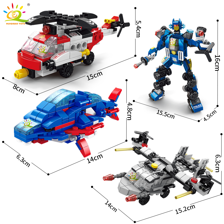 HUIQIBAO 6IN1 City Engineering - Model Kit Zhao Yun ulasan dan harga