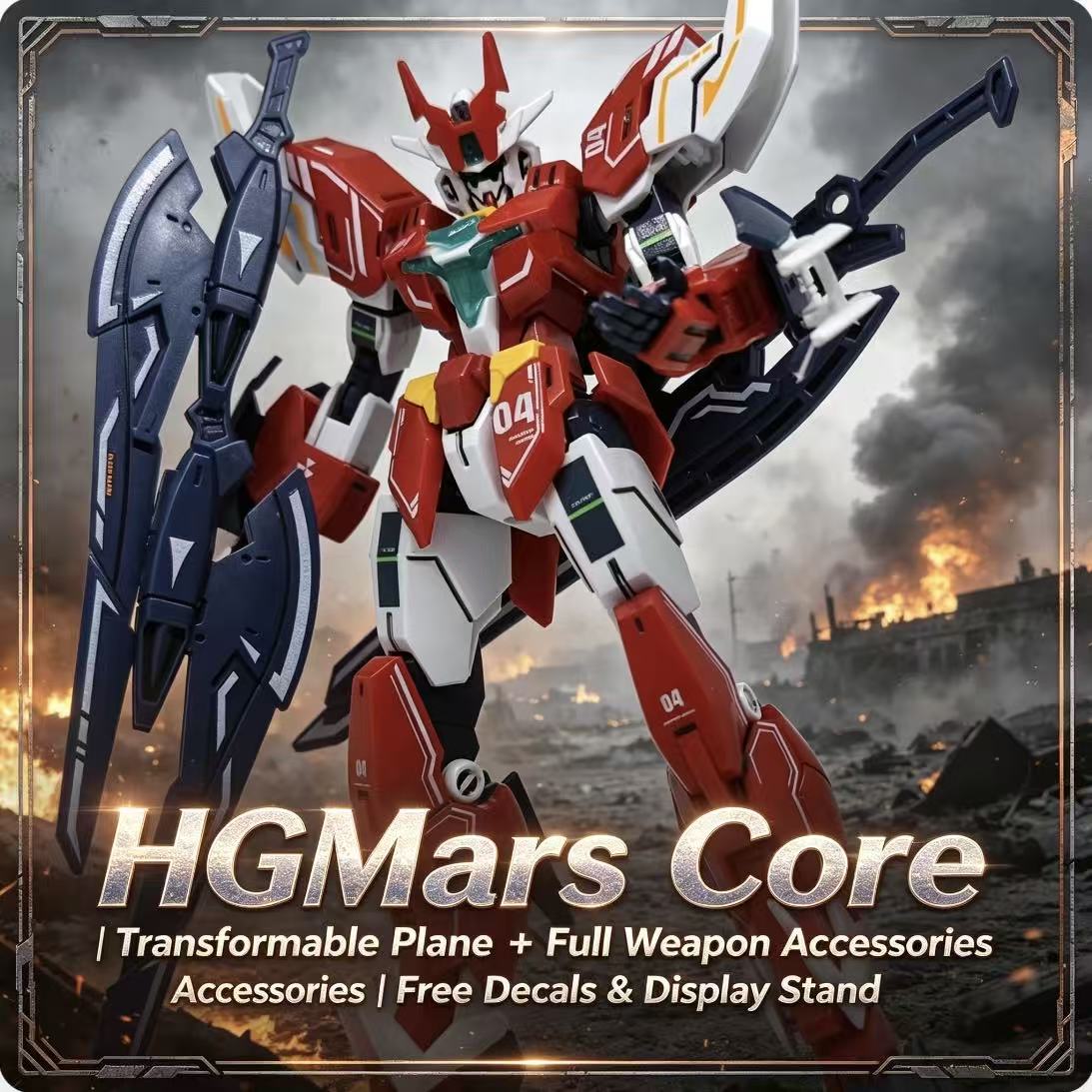 008A HG 1/144 Mars Core Warrio - Model Kit Barbatos ulasan dan harga